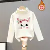 Camiseta Interior de Terciopelo Transfronteriza para Niños y Niñas Otoño e Invierno Engrosada Cálida Todas las Combinaciones Top Primavera y Otoño Nueva Ropa Infantil de Manga Larga