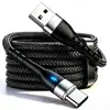 Cable de Datos Trenzado de Nylon Iluminado 6A Carga Súper Rápida 66W Adecuado para Teléfono Móvil Huawei Honor Tipo-C Cable de Carga Rápida