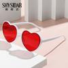 Gafas de sol clásicas y populares con forma de corazón de melocotón para mujer, estilo TikTok