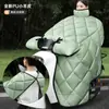 Cubierta de Parabrisas para Coche Eléctrico Invierno Forrada de Felpa Engrosada Batería Motocicleta Impermeable a Prueba de Viento Invierno Tranvía Cubierta Cálida a Prueba de Viento