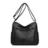 Bolso de Mujer de Cuero Suave PU de Moda Simple Bolso de Hombro Único Nuevo Estilo 2026 Bolso Cruzado Estilo Transfronterizo para Mujeres de Mediana Edad