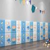 Calcomanías de pared autoadhesivas de dibujos animados anticolisión Tatami Bolsa suave Pared Pared Cabecera Habitación de niños Decoración de pared Calcomanías de pared 3d