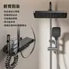 Proyecto de Hotel Aleación de Aluminio Gris Pistola Juego de Ducha Multifuncional Presurizado Lluvia Ducha de Mano Cabezal de Ducha Fabricante Mayorista