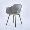 Cadeira de Jantar Nórdica Vazada, Cadeira de Plástico com Encosto, Espessada para Uso Doméstico e Externo, Tamborete Moderno Minimalista para Sala de Jantar