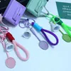 Huayang Bolsa Cuadrada de Color Sólido Bolsa para Labiales Llavero Estuche para Auriculares Correa para Teléfono Billetera Colgante Bolsos Cruzados Tejidos al por Mayor