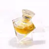 Frasco de perfume de vidro de 75ml com fundo pontiagudo, frasco vazio para perfume, frasco spray para perfume, frasco para frasco pequeno com fundo grosso, frasco em formato de diamante.