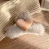 Outono e Inverno Pelúcia Versátil Amor Imitação Pelo de Coelho Presilha Tubarão Acessório de Cabeça Grampo de Cabelo Feminino Presilha de Agarrar Grampo para Parte de Trás da Cabeça
