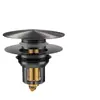 Tapa Selladora de Rebosadero para Lavabo Tapa Decorativa Enchufe Anti-Olor de Cobre Puro Accesorios para Agujero de Rebosadero de Lavabo de Baño