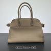 Bolso tote de nicho retro de alta gama Dong Jie Bai Baihe mismo cuero genuino gran capacidad para el trabajo portátil bolso de hombro tote