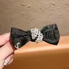 Pinza para el Cabello de Encaje con Lazo de Lujo Ligero, Pinza de Cocodrilo, Pinza Lateral con Perlas y Pedrería, Pinza de Alto Nivel para Flequillo, Pasador, Accesorio para el Cabello