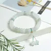 Fabricante al por mayor de Calabaza Verde Tianshan Natural Pulsera de Calabaza Verde Tianshan Jade Seda Dorada 8 Pulseras de Calabaza Roja Suministro en Vivo