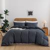 Conjunto de Cama de Seersucker Liso com Fronhas, Três Peças, Estilo Ins Cream Texturizado de Comércio Exterior Transfronteiriço, Atacado Personalizado