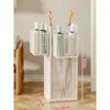 Cesta de almacenamiento para tapete de yoga, cesta de almacenamiento multifuncional para raquetas de baloncesto y bádminton, almacenamiento de equipo deportivo, perchero para paraguas