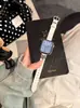 Corazón de Amor Kitty Patrón de Bambú Correa de Cuero Adecuado para Apple Watch iWatch 12ª Generación 11/10