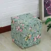 Funda para Silla Funda para Taburete de Casa Cuadrado de Algodón y Lino Funda para Taburete Redondo Funda para Taburete de Piano Funda para Taburete de Maquillaje Estilo Europeo Personalizado
