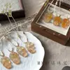 Colgante de Ágata Natural Transparente con Patrón de Dragón Nube Naranja para Mujer, Collar de Moda Creativa, Joyería Colgante para Regalo de Primavera y Verano