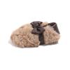 Zapatos Casuales de Algodón para Niños con Suela Gruesa, Slip-On, Nuevo Estilo Invierno 2026, Zapatos Peludos con Lazo para Niñas, Versión Coreana
