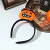 Venda Quente Transfronteiriça Halloween Faixa de Cabelo Engraçada de Cabeça de Abóbora Decoração de Festa de Festival Acessório de Cabeça Decoração de Faixa de Cabelo de Abóbora Maligna