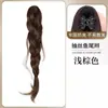 Peruca trança cordão trança espinha de peixe grampo trança longa trança box braids trança falsa coque baixo trança de temperamento preguiçoso rabo de cavalo
