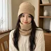 Novo Gorro de Tricô 2026 para Mulheres, Chapéu Versátil de Outono e Inverno, Chapéu de Lã que Afina o Rosto, Chapéu para Adultos de Circunferência Craniana Grande