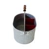 Cesta de Almacenamiento de Cocina Escritorio Portátil de Cuatro Compartimentos Cesta de Herramientas Hierro Galvanizado Cesta de Almacenamiento de Hierro para Cuchillos, Tenedores y Palillos