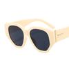 Nuevas gafas de sol de PC con montura grande irregular europeas y americanas para mujer, gafas de sol transfronterizas personalizadas de moda para hombre 9123