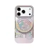 Funda Star bow apta para Apple 18 Pro Max, soporte magnético para iPhone 17 shaker, 16 cadena