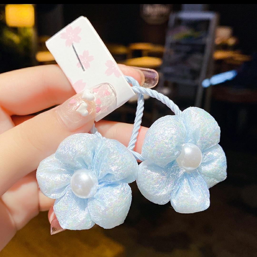 清新花朵皮筋