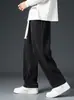 Pantalones de Chándal de Pana Pesada Pierna Recta para Hombre Temporada de Primavera y Otoño Marca de Tendencia Deportivos Modernos Holgados Caída Casual Pantalones de Pierna Ancha