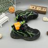 Zapatos para niños Zapatillas de deporte para niños Velcro Doble malla Transpirable Primavera y otoño Medianos y grandes Niños Ligeros Niños Zapatos para niños para estudiantes