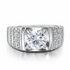 Anillo de tres filas de diamantes agresivo y distinguido 2 quilates tesoro de tienda de ciudad vendiendo gloria para anillo de diamantes de boda