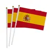 Bandera de Mano para Animación 14x21cm Bandera Nacional Pequeña Usa Canadá México Copa del Mundo Bandera Colorida Bandera de Poliéster Producto Nuevo Transfronterizo en Stock