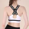 Sujetador deportivo a prueba de golpes y vibraciones con estampado de letras transfronterizo, moda para correr, entrenamiento, fitness, espalda hermosa, sujetador para Pilates, yoga para mujeres