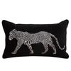 Entrada Luxo Estilo Americano Almofada Bordada Leopardo Sala de Estar Sofá Almofada de Fleece Bronzeado Almofada Lombar Praça Quadrada para Cama de Villa Hotel