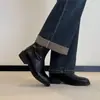 Botines Gruesos de Tacón Cuadrado Retro para Mujer 2026 Estilo Nuevo, Elegantes, Versátiles y Atractivos, Botas Estilo Británico, Botines Chelsea