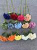 Flor Falsa Hortensia Flor Artificial Flor Decorativa Flor de Sala Flor de Piso Flor de Seda Boda Sala Modelo Flor de Interior