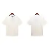 Versão Correta da Camiseta Pronta Redonda de Manga Curta Solta Palm Palm Angels Estampa de Letras Splash Transfronteiriça
