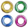 Flotador de natación personalizable con lentejuelas brillantes, un potenciador de ambiente para fotos, disponible en múltiples colores, flotador de natación de juguete inflable