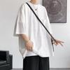 Nova Camiseta de Manga Curta do Fabricante Original Masculina Verão Estilo Coreano Tendência Casual Tendência Simples Top de Meia-Manga Estilo Hong Kong Solto