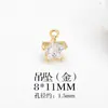 Colar Pulseira Brincos Pingente Metal Zircônia Pingente Estrela Pentagonal Acessórios de Joalheria Semiacabados Atacado