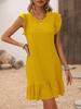 Vestido de tiro real independente transfronteiriço Amazon T2024 primavera e verão comércio exterior temperamento elegante vestido sem mangas liso
