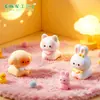 Paisaje en miniatura, adorables figuritas de gatito y cachorro con corbata, adorables decoraciones DIY, accesorios colgantes, pequeños adornos de escritorio