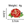 Broche Floral de Rosa y Margarita Transfronterizo, Elegante Pin Decorativo para Solapa de Ropa, Insignia Linda de Esmalte de Aleación