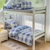 Novo Modelo 2025 Conjunto de Três Peças 100% Algodão para Estudantes Conjunto de Roupa de Cama Puro Algodão para Dormitório Estudantil