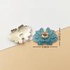 Una variedad de accesorios de aleación tipo cloisonné imitación colgante azul quemado accesorios de aleación con borla horquilla antigua para manualidades corona para el cabello