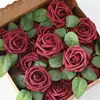 Rosa de Espuma Transfronteiriça Presente Dia da Mulher Caixa de Flores Flor de Rosa Simulada Decoração de Casamento Decoração de Casa para Casamento Amazon