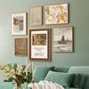 Pintura decorativa de lujo y luz de estilo americano para sala de estar, arte de nicho, pintura de combinación de sentido avanzado, pintura colgante de pared de fondo de sofá francés retro