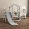 Juego de Columpios y Tobogán Infantil al por Mayor para Uso en Casa, Piscina de Bolas Oceánica para Interiores, Canasta de Baloncesto para Bebé, Porterías de Fútbol Juguetes