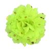 Rollo de lunares florales de alto brillo de 10 cm, adornos de mascota de gasa de lunares, tocado de flor para niños, flor, 32 colores en stock
