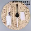 American Spoon Palillos Desechables Paquete de Comida de Cuatro Piezas Paquete para Llevar Bibimbap Más Cuchara Dura Servilleta Palillo Cuatro en Uno